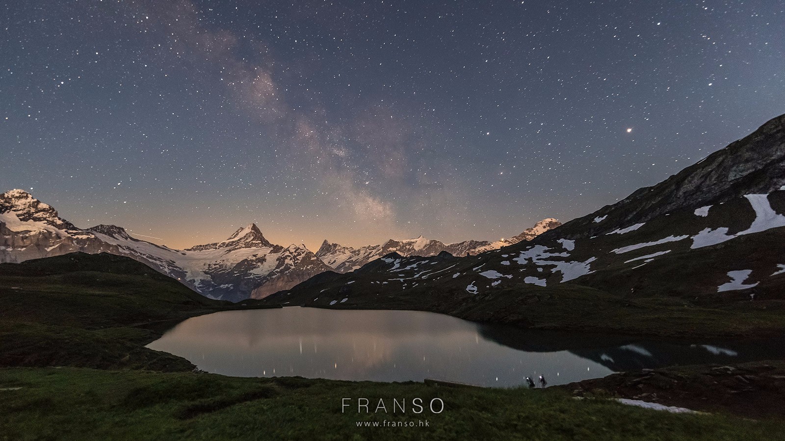 Starscape and Milkyway |  | After sunset | Bachalpsee, Berner Oberland, Switzerland