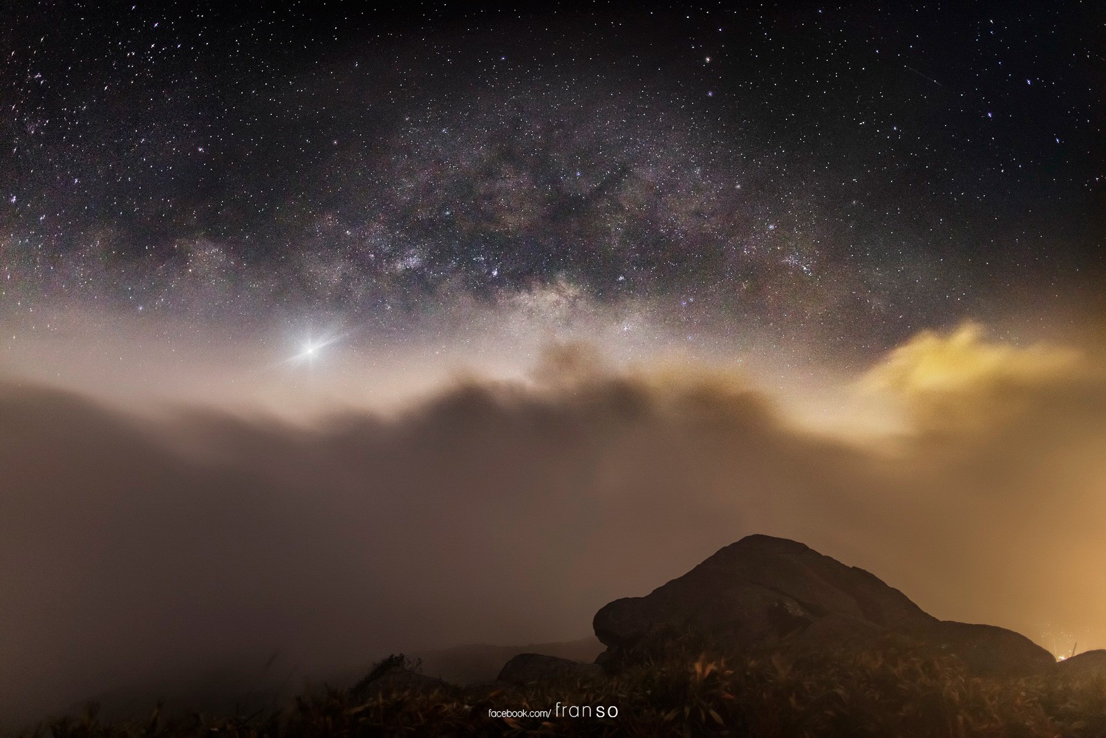 Starscape and Milkyway | Hong Kong | Tai Mo Shan  | Milkyway on the Cloud