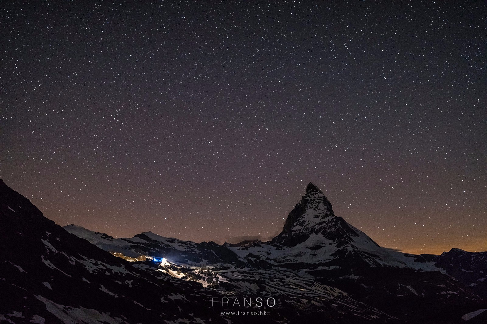 Starscape and Milkyway |  | Stars and Matterhorn | Valais, Switzerland