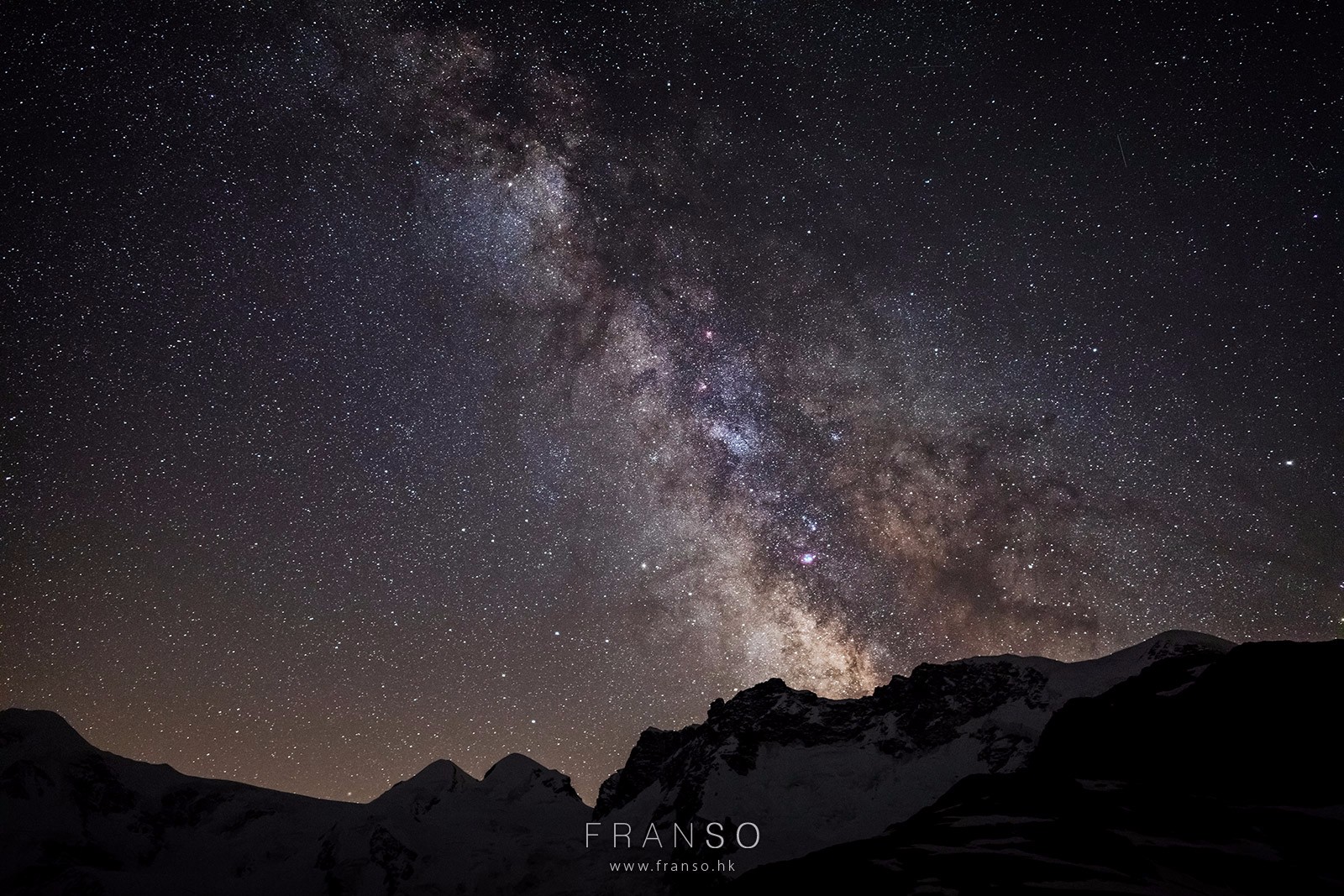 Starscape and Milkyway | Switzerland | Milkyway over the Alps  | Valais, Switzerland
