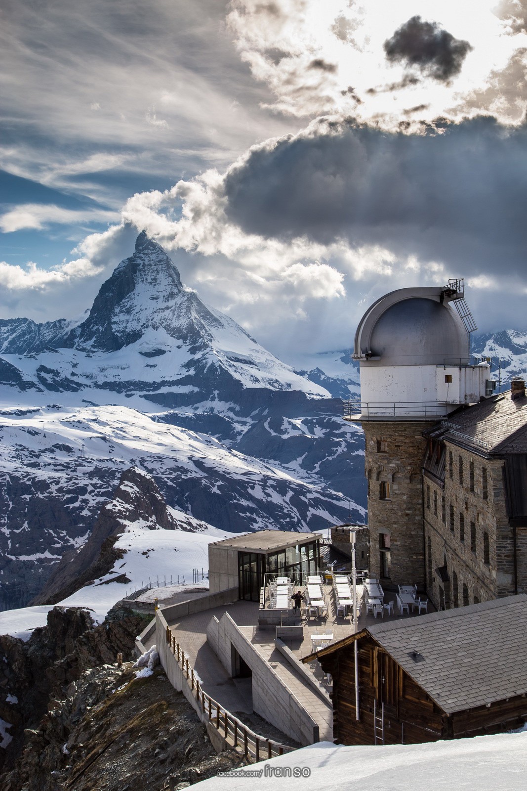 Landscape |  | Matterhorn and Gornergrat | 3100 Kulmhotel and the Observatory