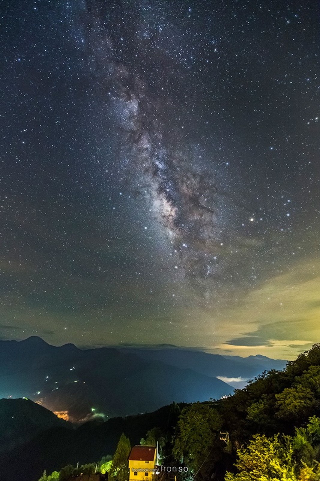 Starscape and Milkyway | Taiwan | CingJing  | taken at balcony of the hotel