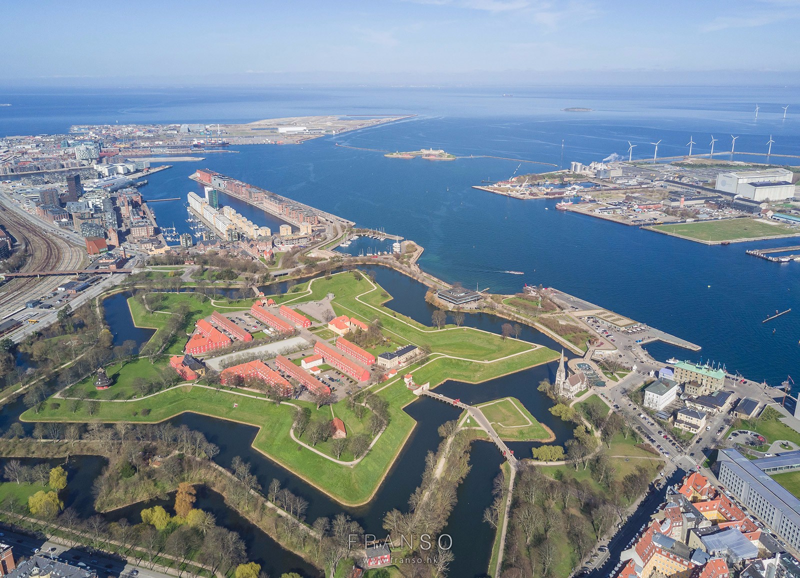 Aerial | Oversea | Kastellet Castle  | Kastellet at Copenhagen