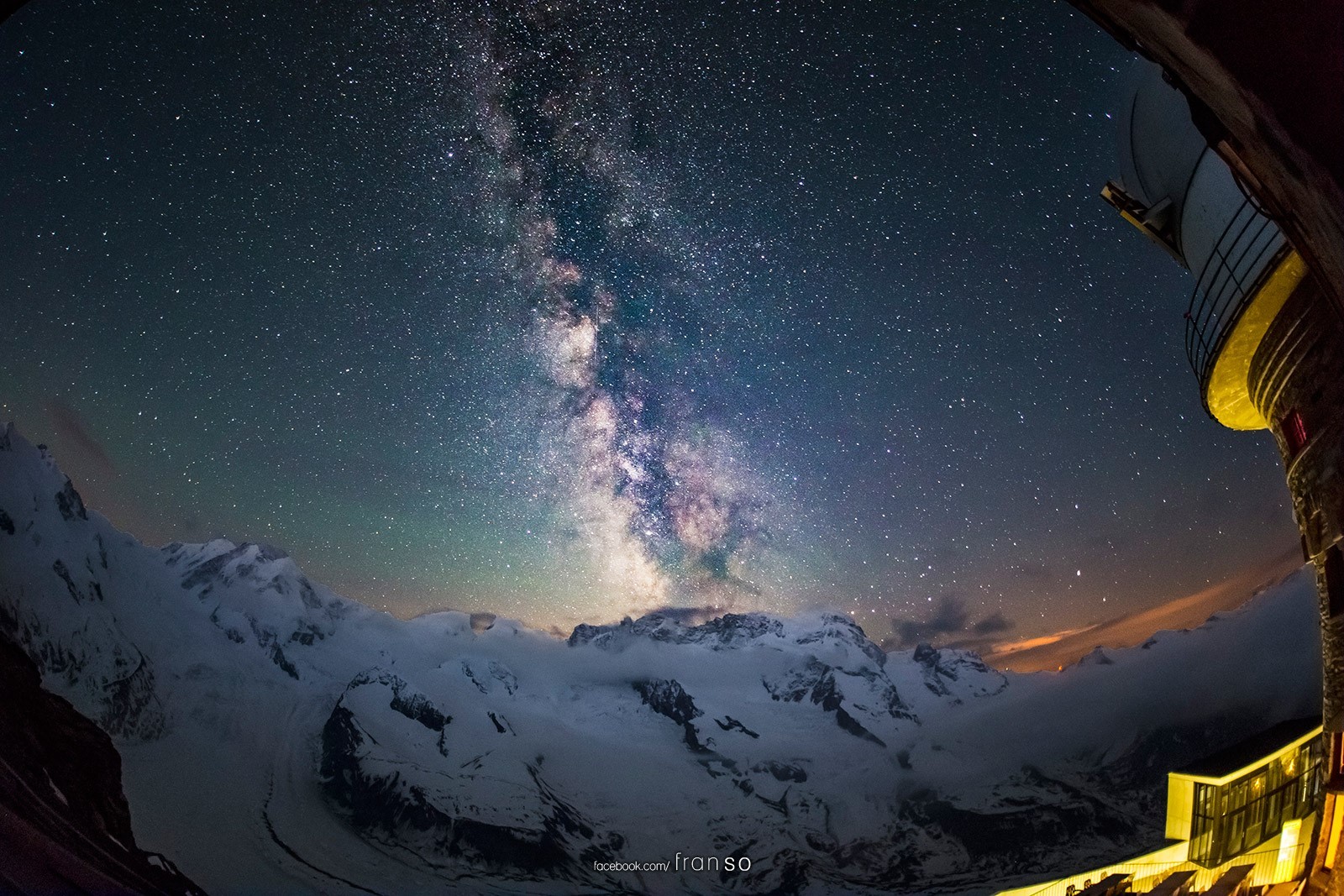 Starscape and Milkyway | Switzerland | Starscape over Gornergrat  | Taken at 3100 Kulmhotel Gornergrat